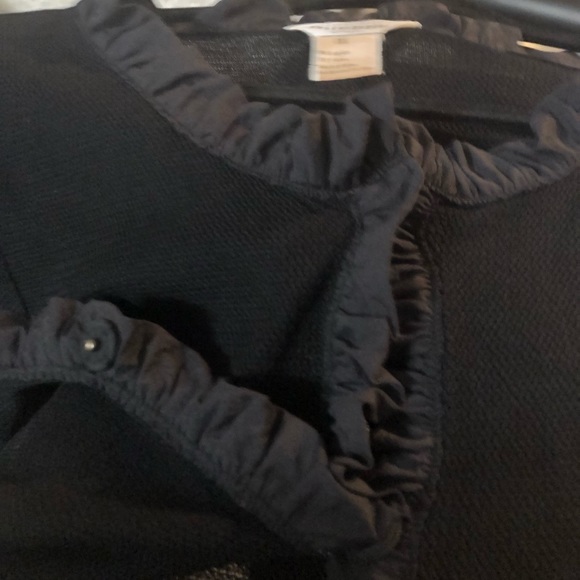 Exclusively Misook woman black Jacket with ruffles - Picture 3 of 3